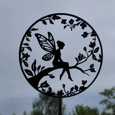 Tranh Treo Tường 2D Fairy Silhouette (Fairy Silhouette 2D Wall Art)