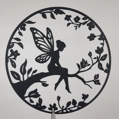 Tranh Treo Tường 2D Fairy Silhouette (Fairy Silhouette 2D Wall Art)