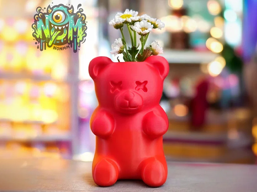 Bình hoa Kẹo Dẻo Gummy Bear Hết Hạn - Nomz - Image 1