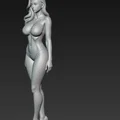 Mô hình nhân vật nữ mặc nội y và giày cao gót tinh xảo (3D File) - Thumbnail 3