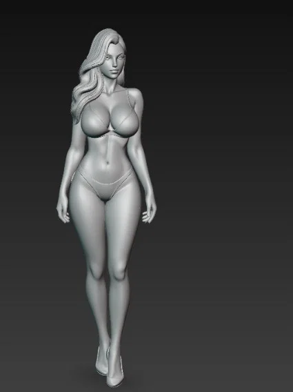 Mô hình nhân vật nữ mặc nội y và giày cao gót tinh xảo (3D File) - Image 5