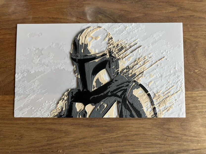 Mandalorian HueForge - Image 1