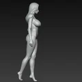 Mô hình nhân vật nữ mặc đồ bơi - Mẫu figurine in 3D chi tiết - Thumbnail 3