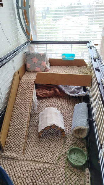 2 floor – Ngàm/kẹp giữ tầng 2 cho lồng guinea pig - Image 5