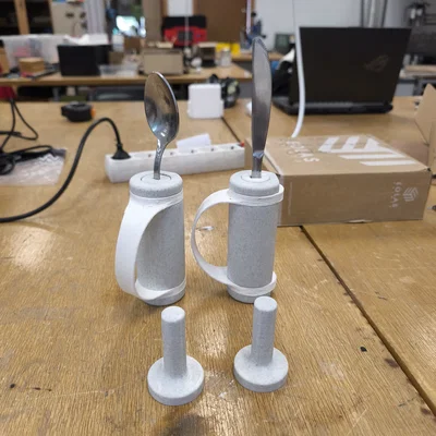 Adaptador Ergonómico de Cubiertos cho người phụ thuộc (in 3D)