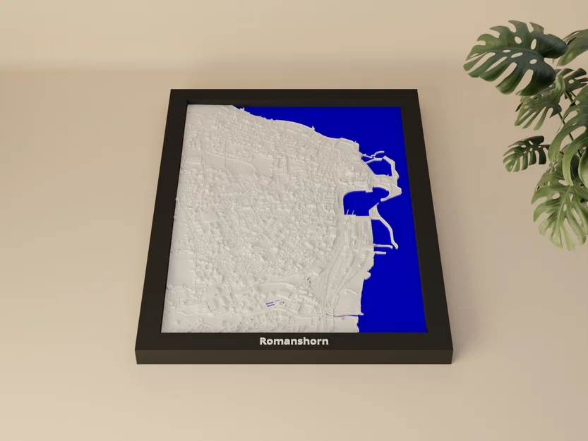 Romanshorn, Thụy Sĩ - Miniature 3D địa hình - Image 1