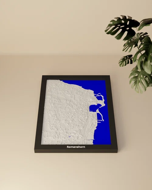 Romanshorn, Thụy Sĩ - Miniature 3D địa hình - Image 3