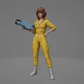 Mô hình 3D nhân vật nữ April AI chiến đấu độc đáo - Thumbnail 1