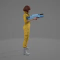 Mô hình 3D nhân vật nữ April AI chiến đấu độc đáo - Thumbnail 2