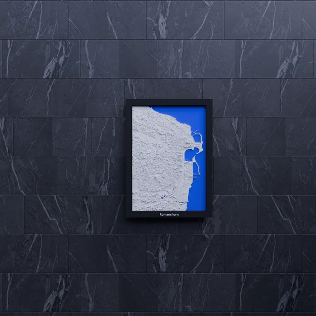 Romanshorn, Thụy Sĩ - Miniature 3D địa hình - Image 8