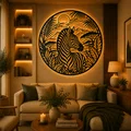 Tranh Treo Tường 2D Safari Zebra - Thumbnail 2