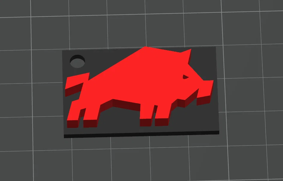 Móc khóa 3D hình chú heo rừng WKDZIK độc đáo và cá tính - Image 1