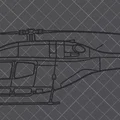 Mô hình treo tường Bell 429 Global Ranger - File in 3D nghệ thuật - Thumbnail 2