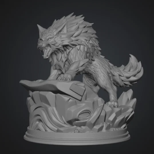 Mô hình Warg Sói Chiến đấu - Tượng 3D cho game Tabletop và D&D - Image 1