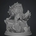 Mô hình Warg Sói Chiến đấu - Tượng 3D cho game Tabletop và D&D - Thumbnail 2