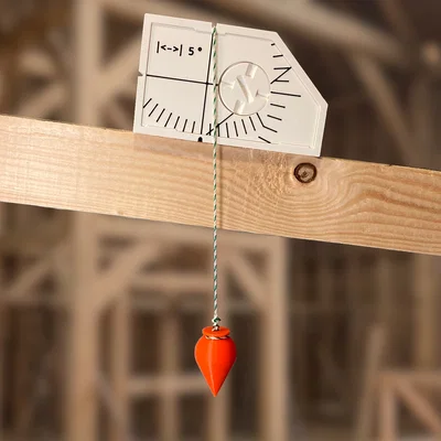 Hộp đo góc cho quả dọi (plumb bob) / Winkelmessgerät für Senklot
