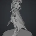 Mô hình Nữ Chiến Binh (Female Warrior) với Giáp và Kiếm cho D&D - Thumbnail 2