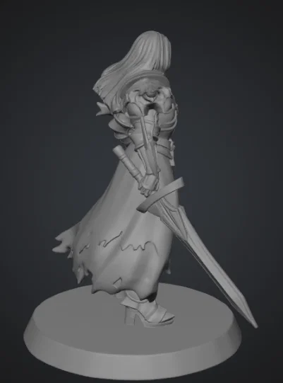 Mô hình Nữ Chiến Binh (Female Warrior) với Giáp và Kiếm cho D&D - Image 3