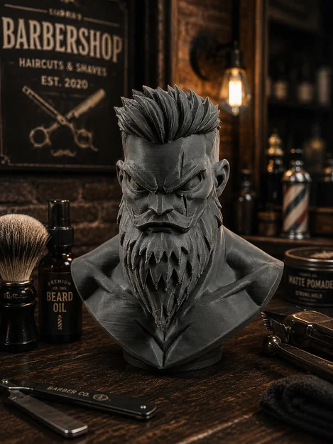 Mô hình tượng chiến binh Barber - Barber Warrior Bust độc đáo - Image 1