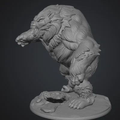 Mô hình Raging Yeti - Quái thú hung dữ cho game nhập vai