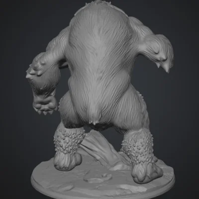 Mô hình Raging Yeti - Quái thú hung dữ cho game nhập vai