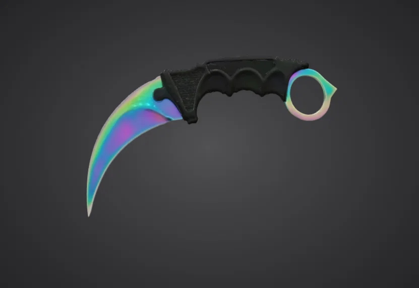 Dao Karambit Xám – Prop Lưỡi Cong Tactical - Image 1