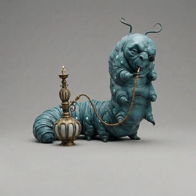 Mô hình 3D Absolem (Alice in Wonderland) - Tượng sâu bướm thông thái - Image 1
