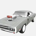 1970 Dodge Charger R/T — Mô hình xe cơ bắp cổ điển mini kèm Supercharger - Thumbnail 1