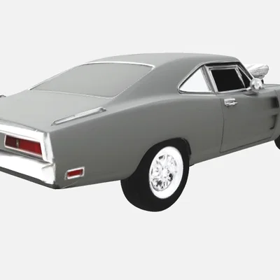 1970 Dodge Charger R/T — Mô hình xe cơ bắp cổ điển mini kèm Supercharger