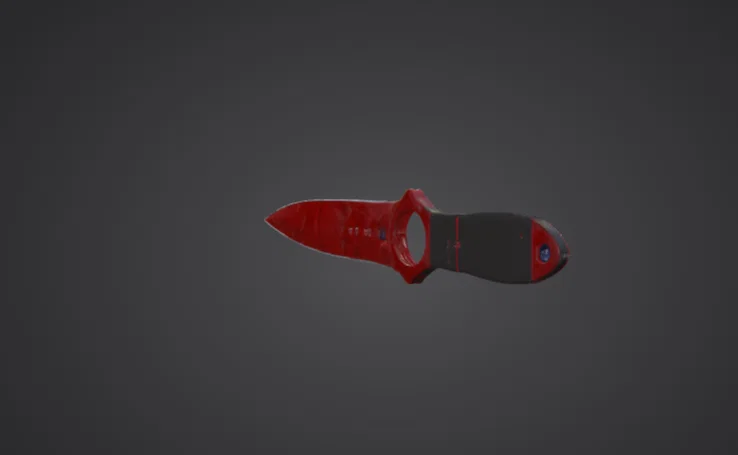 Prop Dao Skeleton Knife Crimson Web CS2 (in 3D) - Image 2