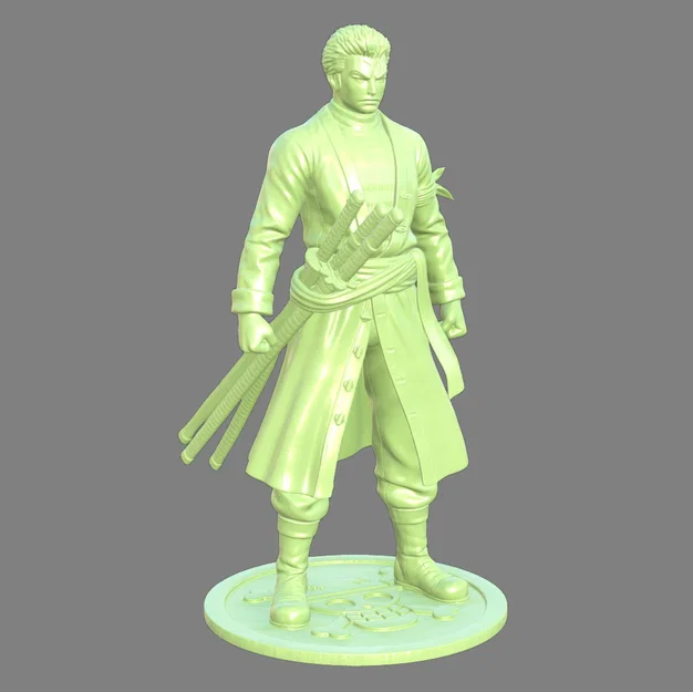 Roronoa Zoro (One Piece) – Mẫu 3D cao 150mm - Image 2