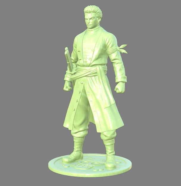 Roronoa Zoro (One Piece) – Mẫu 3D cao 150mm - Image 3