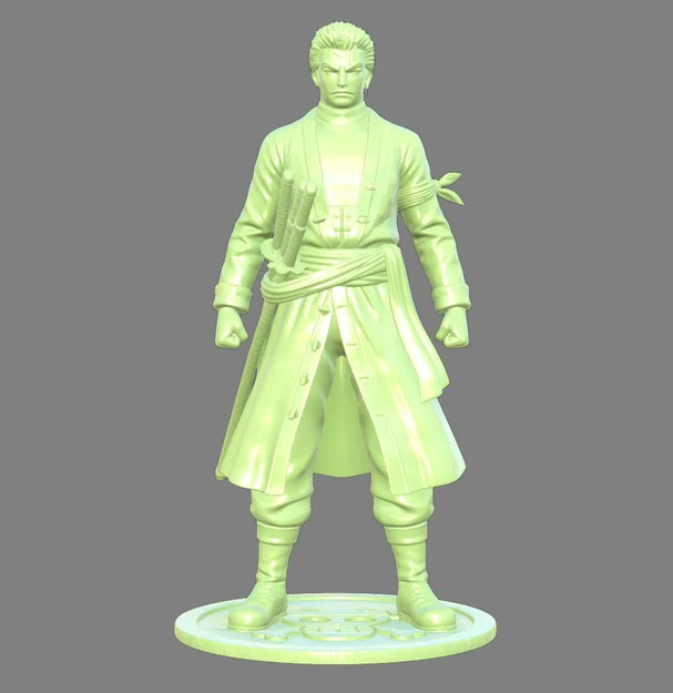 Roronoa Zoro (One Piece) – Mẫu 3D cao 150mm - Image 4