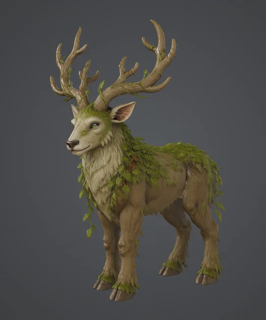 Mô hình 3D Leaf Goat - Sinh vật kỳ bí từ rừng sâu cho tín đồ in 3D - Image 1
