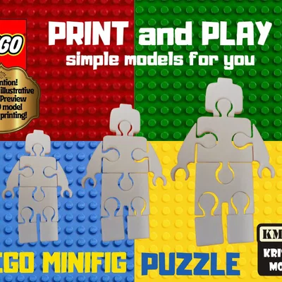 Mô hình xếp hình LEGO Minifig 3D (LEGO Minifig Puzzle) siêu thú vị
