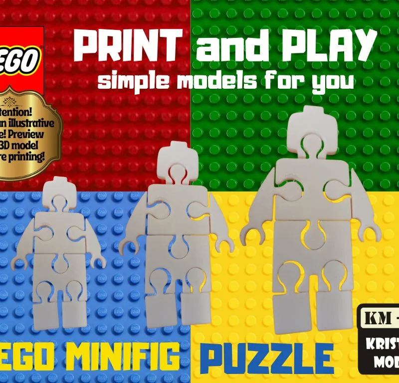 Mô hình xếp hình LEGO Minifig 3D (LEGO Minifig Puzzle) siêu thú vị