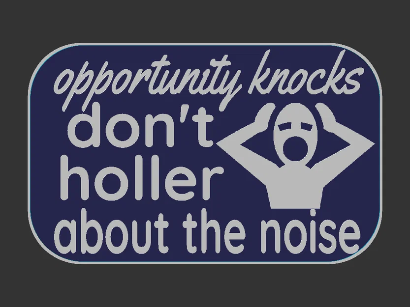 Bảng “Opportunity Knocks” (100x160mm) - Image 3