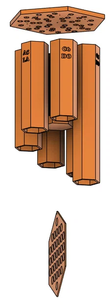 Honeycomb Chime – Chuông gió Tổ Ong in 3D - Image 1