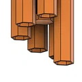 Honeycomb Chime – Chuông gió Tổ Ong in 3D - Thumbnail 1