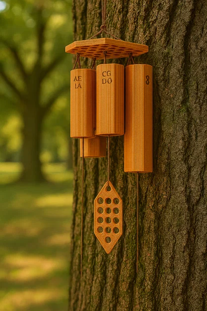 Honeycomb Chime – Chuông gió Tổ Ong in 3D - Image 2