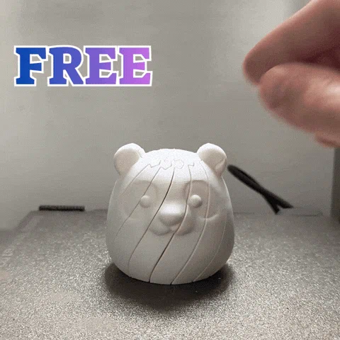 Cute Panda Slim Fidget – Gấu Trúc Fidget Print-in-Place Dễ In - Image 2