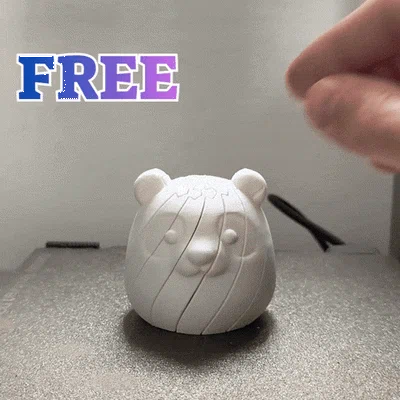 Cute Panda Slim Fidget – Gấu Trúc Fidget Print-in-Place Dễ In