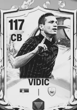 Mô hình thẻ bài bóng đá Nemanja Vidic in 3D độc đáo - Image 1