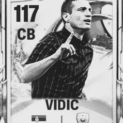 Mô hình thẻ bài bóng đá Nemanja Vidic in 3D độc đáo