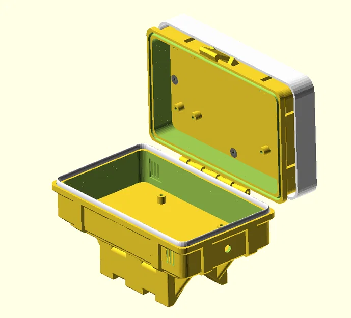 Hộp Meshtastic box lora (parametric) kèm sunshade & slot pin mặt trời - Image 2