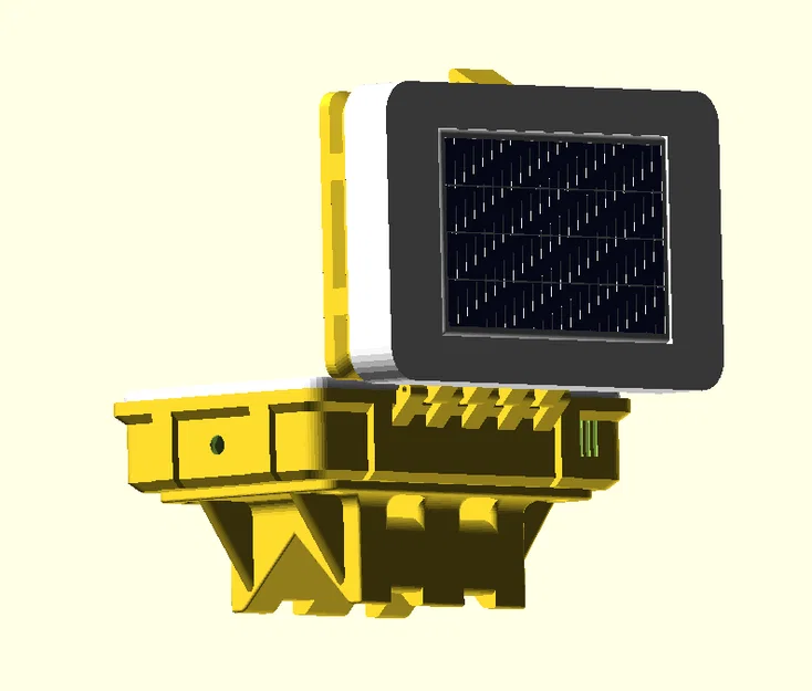Hộp Meshtastic box lora (parametric) kèm sunshade & slot pin mặt trời - Image 3