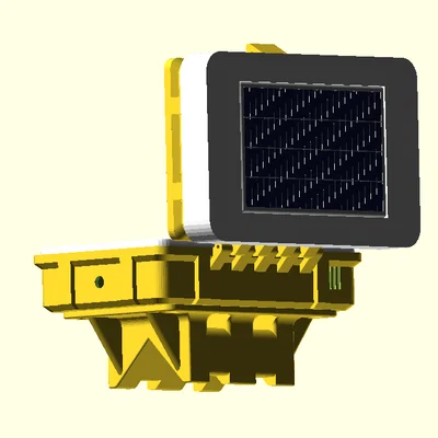 Hộp Meshtastic box lora (parametric) kèm sunshade & slot pin mặt trời