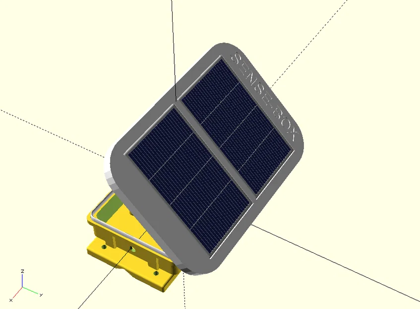 Hộp Meshtastic box lora (parametric) kèm sunshade & slot pin mặt trời - Image 6