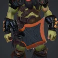 Mô hình Orc chiến binh hung dữ với thanh kiếm lớn - File in 3D chi tiết - Thumbnail 1