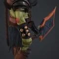 Mô hình Orc chiến binh hung dữ với thanh kiếm lớn - File in 3D chi tiết - Thumbnail 2
